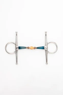 ergonomische Schenkeltrense, doppelt gebrochen, Lock Up, 14 mm