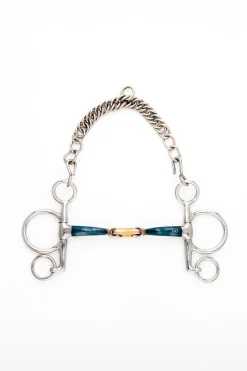 ergonomisches Pelhamgebiss, doppelt gebrochen, kurz, 14 mm