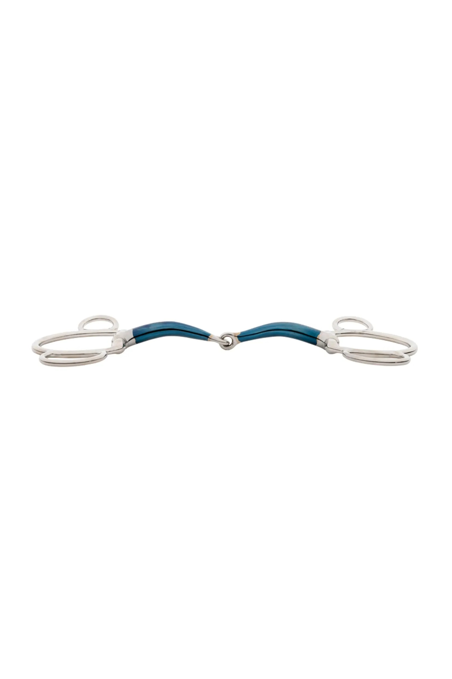 ergonomisches 3-Ring-Gebiss, einfach gebrochen, 14 mm