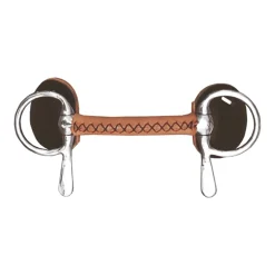 Fahr-Gebiss, mit Leder überzogen, Stange