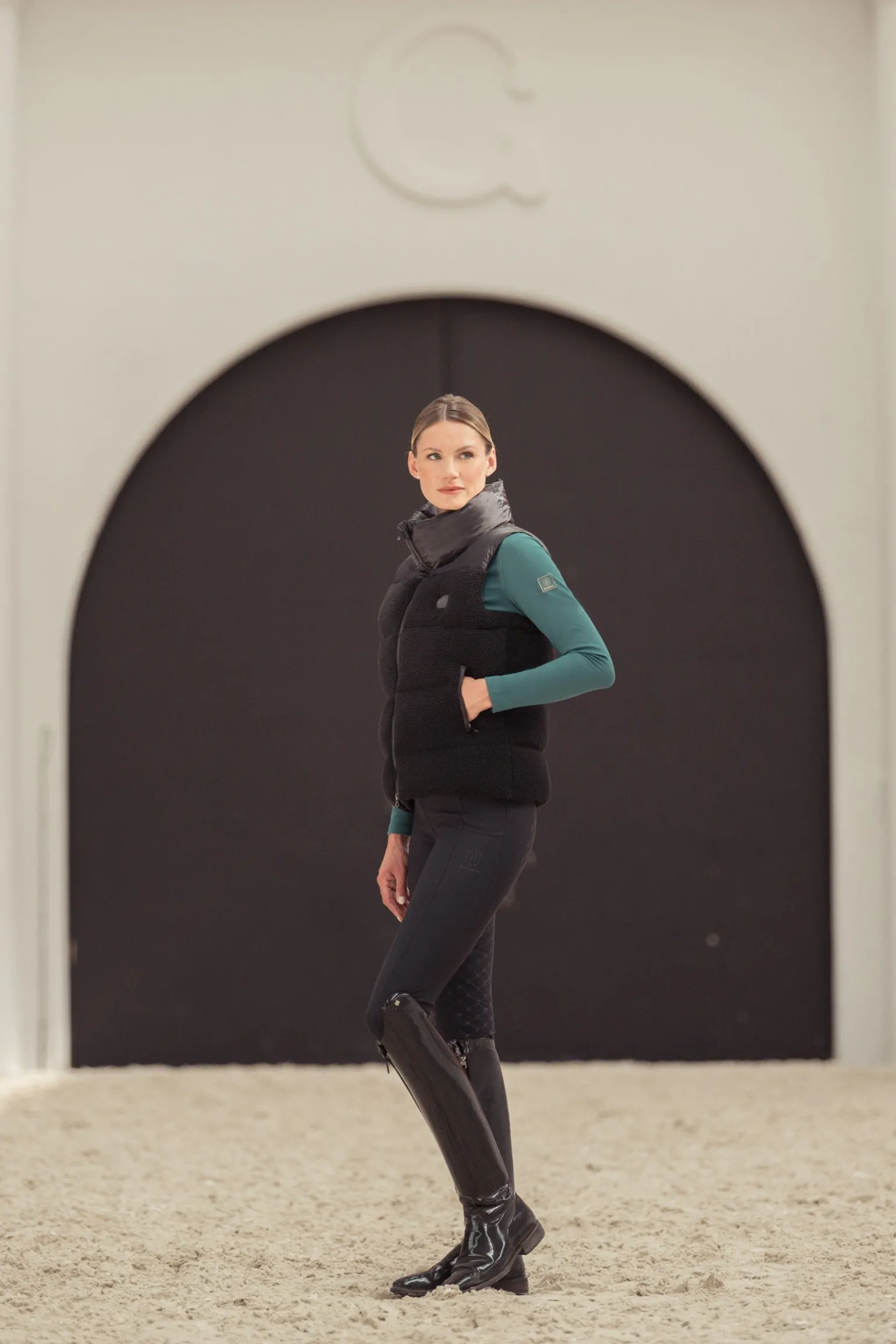 Fanatics AW24 Steppweste mit Teddyfleece