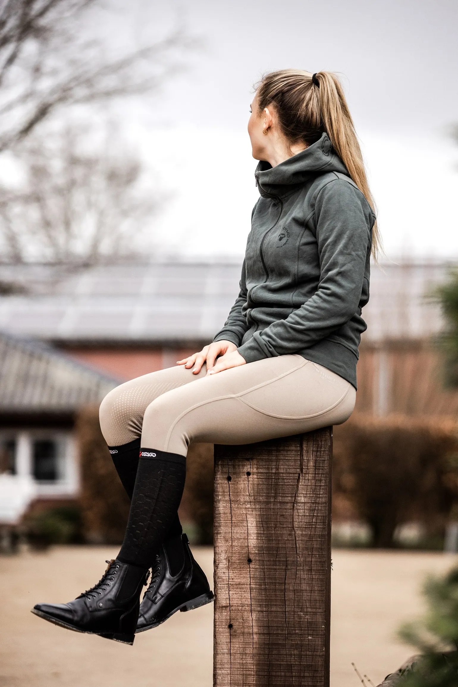 Florentina Back Zip Lace Reitstiefeletten