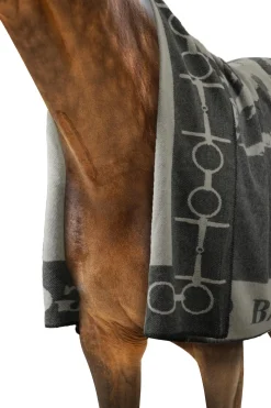 gemusterte Decke mit Pferd & Gebiss