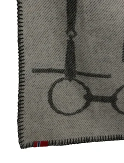 gemusterte Decke mit Pferd & Gebiss