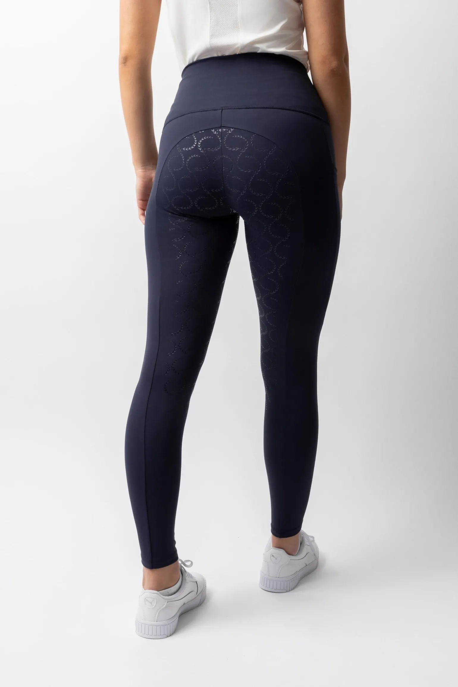 Gillian Damen Reitleggings aus Kompressionsmaterial mit Vollbesatz