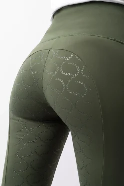Gillian Damen Reitleggings aus Kompressionsmaterial mit Vollbesatz