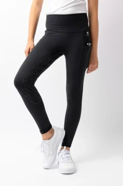 Gillian Kinder Kompressionsreitleggings mit Vollbesatz