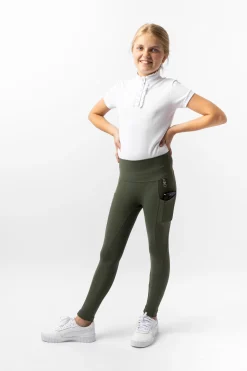 Gillian Kinder Kompressionsreitleggings mit Vollbesatz