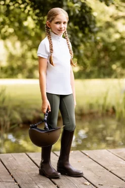 Gillian Kinder Kompressionsreitleggings mit Vollbesatz