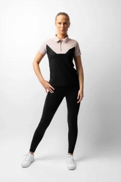 Giselle Damen zweifarbiges Poloshirt