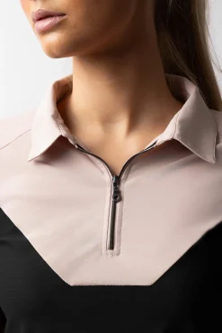 Giselle Damen zweifarbiges Poloshirt