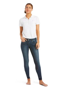 Halo Denim Damen Vollbesatzreithose
