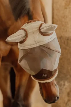 hautfreundliche Fliegemaske mit Ohren