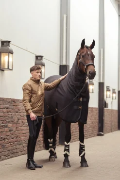 Heritage AW24 Polarfleece Abschwitzdecke mit hohem Hals