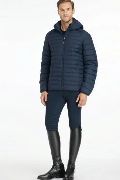 Herren-Steppjacke mit Kapuze