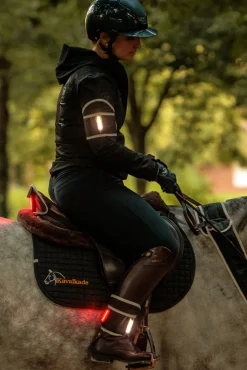 Horselight Beinmanschetten mit weißen und roten Leuchten (2 Stück)