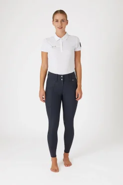 Indira Damen Kniebesatzreithose mit hohem Bund