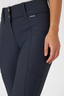 Indira Damen Kniebesatzreithose mit hohem Bund