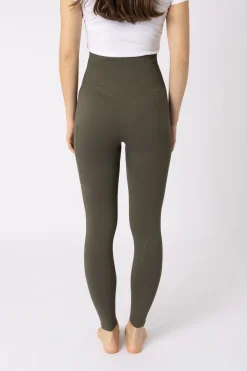 Janine Women's nahtlose Knie Besatz Tights mit Handytasche