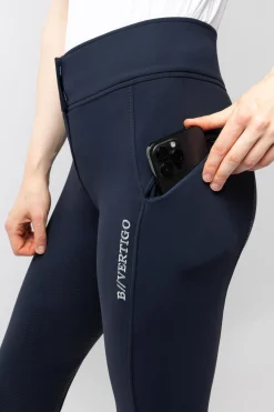 Justine Damen Thermoreithose mit Vollbesatz und Silikon Grip