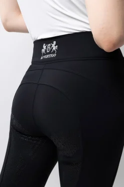 Justine Damen Thermoreithose mit Vollbesatz und Silikon Grip