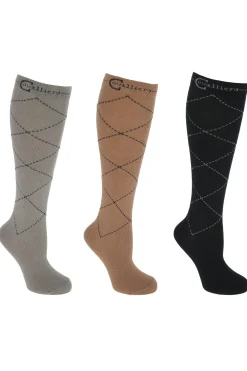 Karo Reitsocken (3er Set)