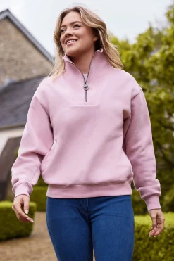 Keira Quarter Neck Sweatshirt