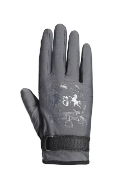 Laia Damen Reithandschuhe mit Logo Print