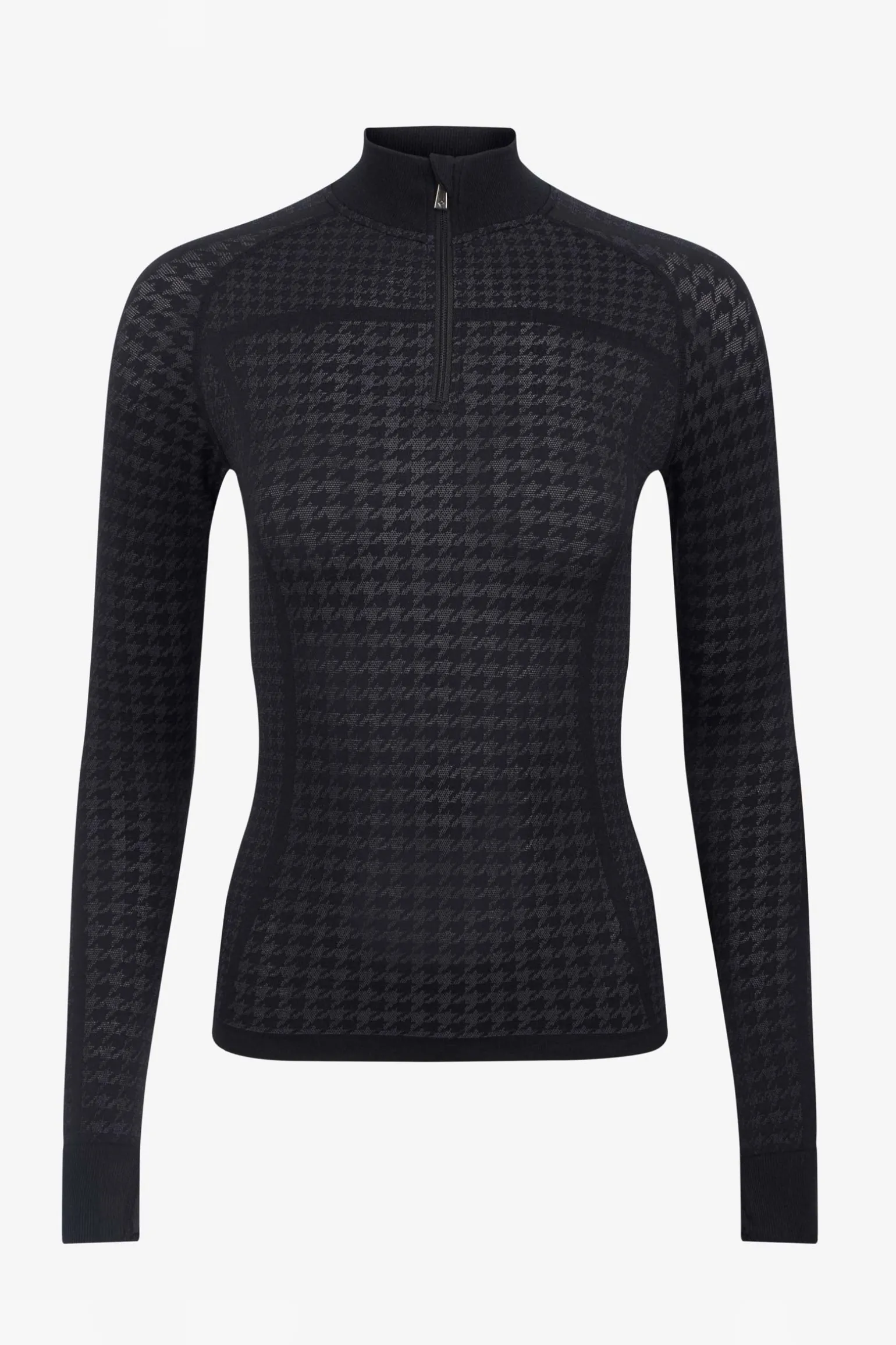 Lemieux Aspen Houndstooth Top with Quarter Zip