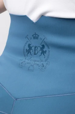 Leonora Damen nahtlose Thermo-Reithosen mit Vollbesatz