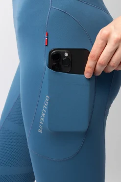 Leonora Damen nahtlose Thermo-Reithosen mit Vollbesatz