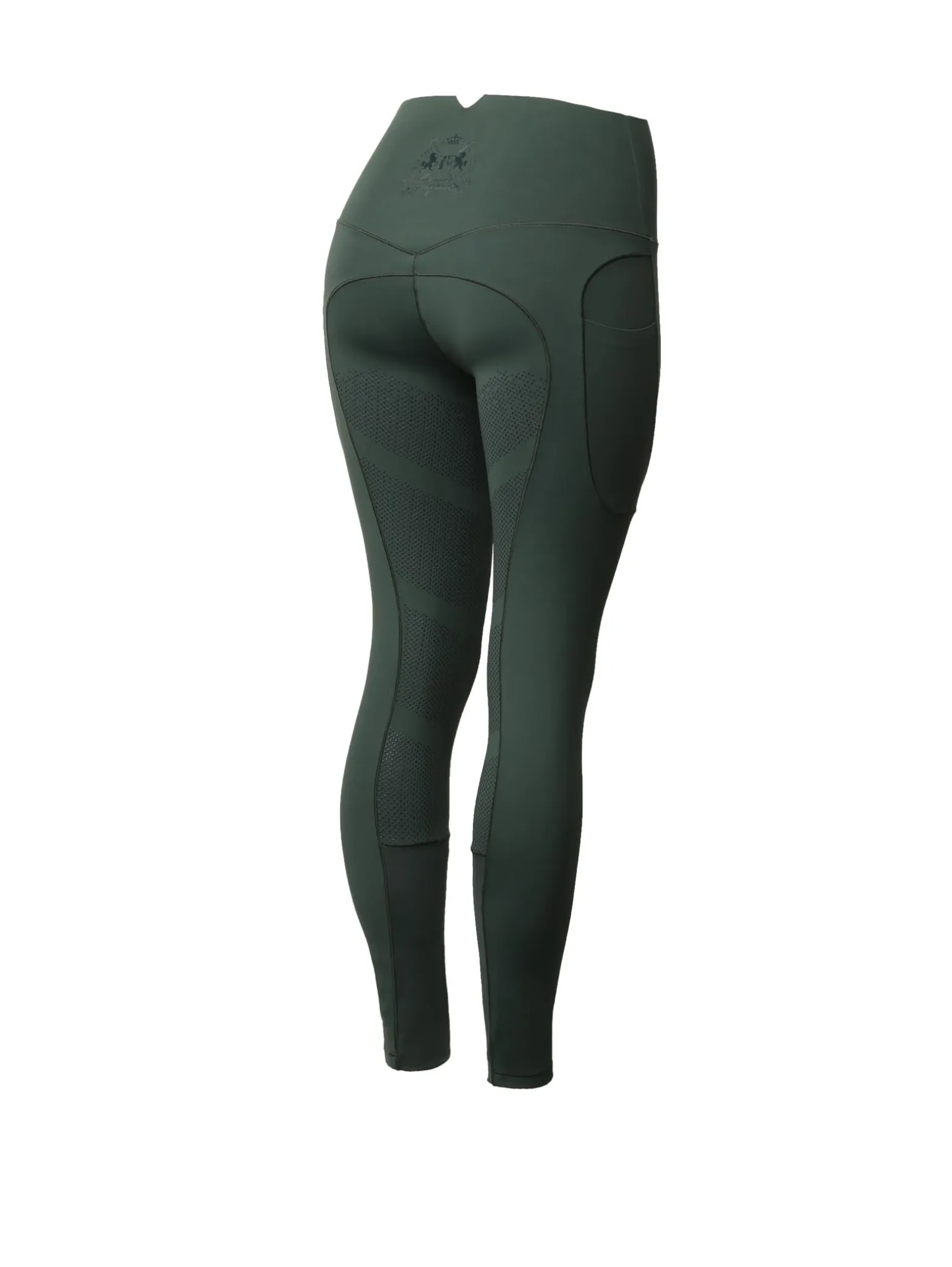Leonora Damen nahtlose Thermo-Reithosen mit Vollbesatz