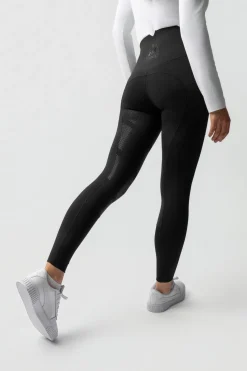 Leonora Damen nahtlose Thermo-Reithosen mit Vollbesatz
