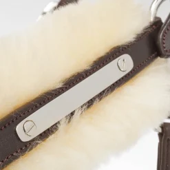 Marvellous Lederhalfter mit Lammfell