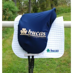 Max Sattelüberzug, geformt, marine/ Logo