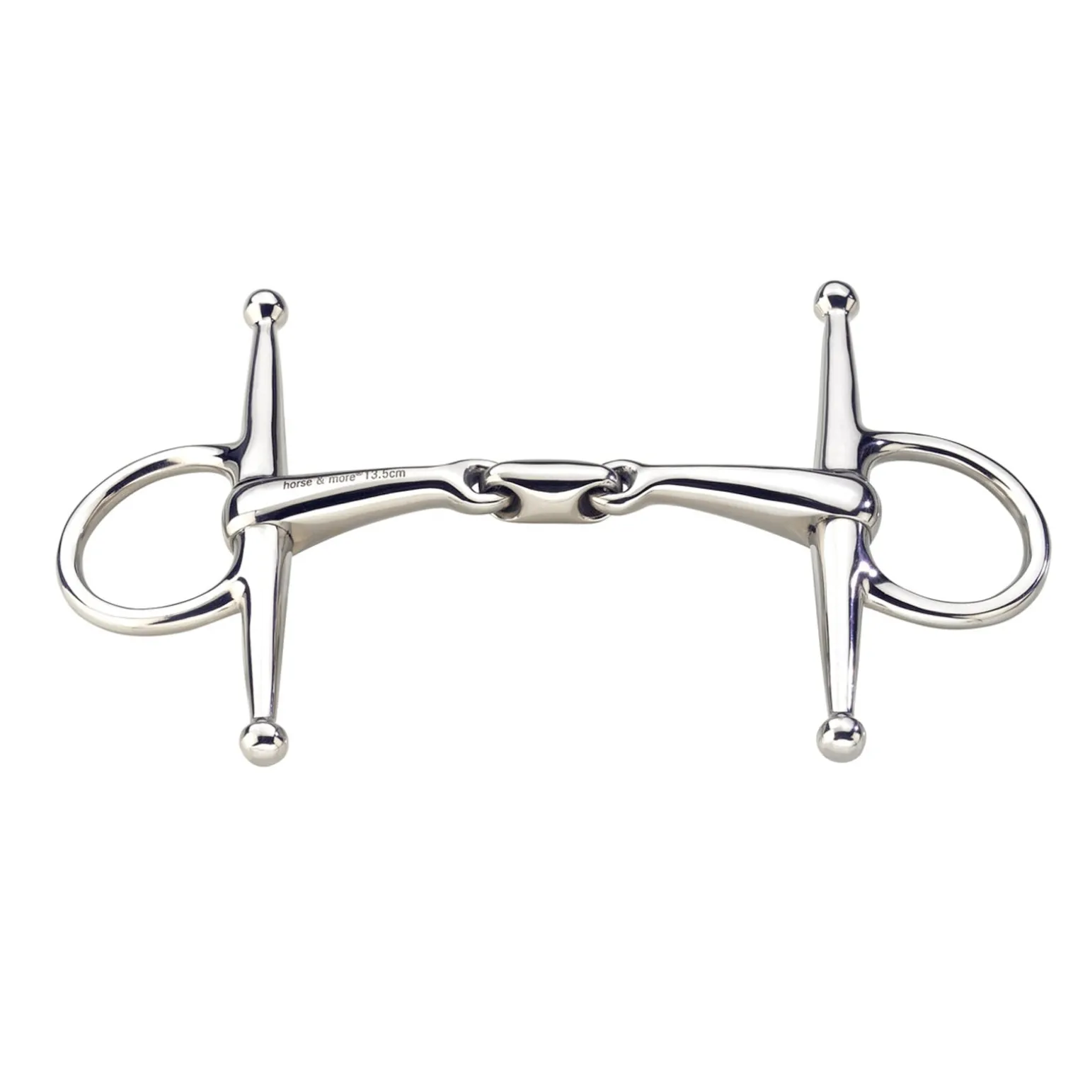 MAX-Control Schenkeltrense, Edelstahl, doppelt gebrochen