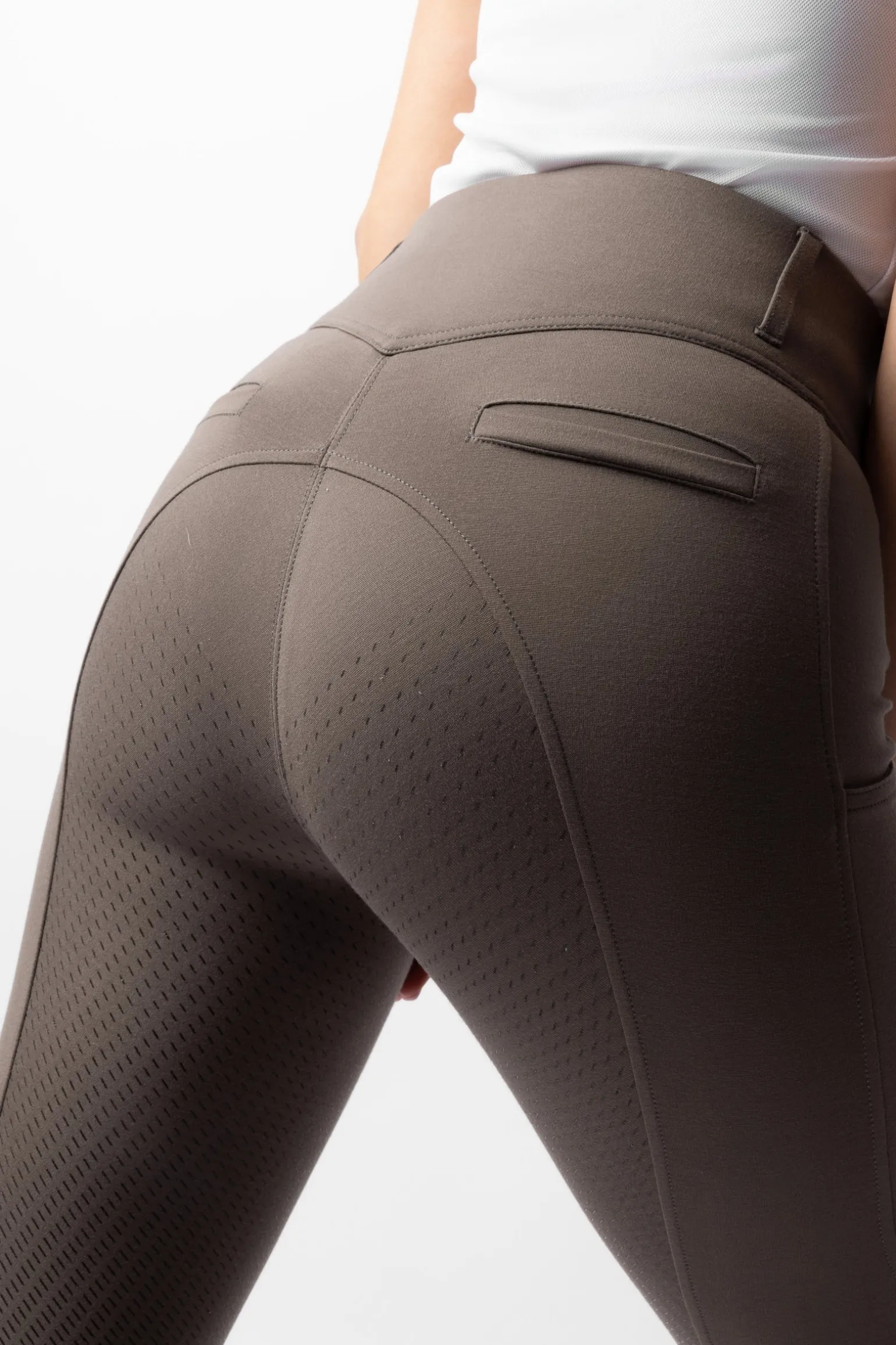 Mira Damen Reithose mit Vollbesatz und hohem Bund