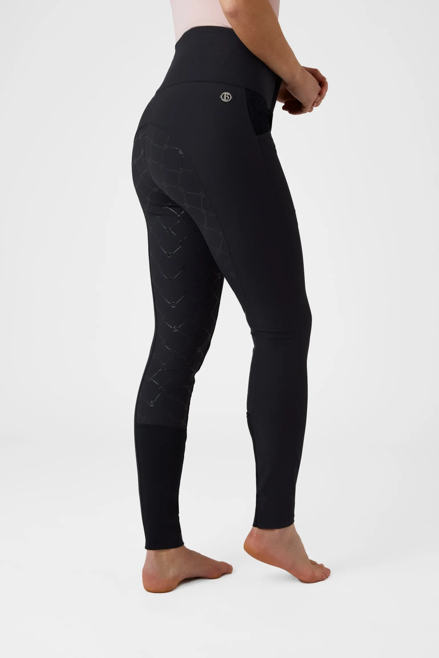 Natalia Damen Reithose mit Spitzentaschen