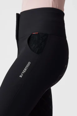 Natalia Damen Reithose mit Spitzentaschen