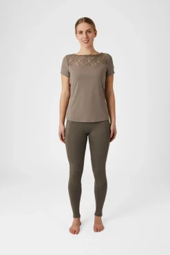 Natalia Damen Spitzenshirt