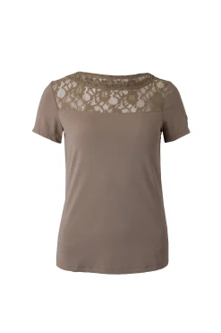 Natalia Damen Spitzenshirt