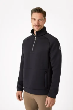 Nicolas Herren Funktionssweatshirt mit Reißverschlusstaschen