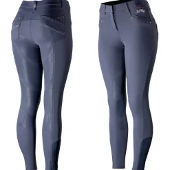 Olivia Damen-Vollbesatzreithose mit Silikongrip, UPF 50+