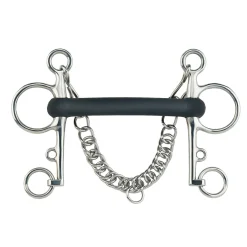 Pelham Stangengebiss Hartgummi Starr 18mm