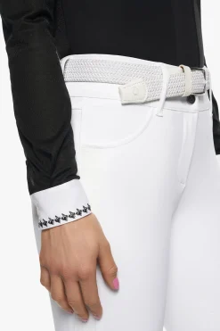 plissiertes Langarm Damen Turniershirt