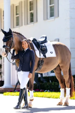 Puissance Dressurschabracke aus Wildlederimitat