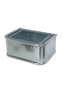 Rechteckiger Futtertrog Metall, 35 L