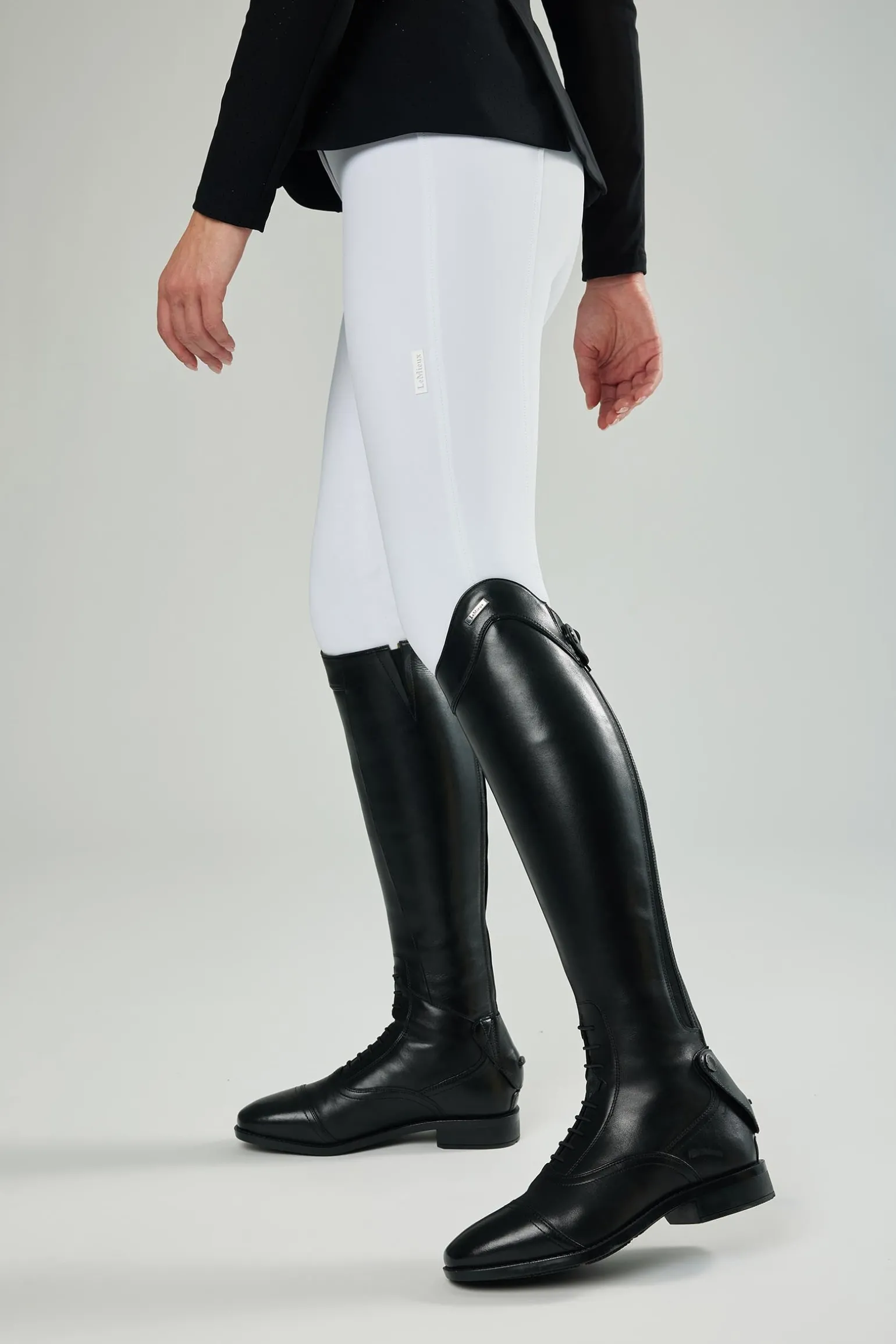 Reitstiefel mit Schnürung, kurzer Schaft