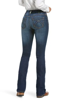 Rosa Perfect Rise Damen Bootcut Jeans