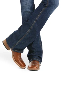 Rosa Perfect Rise Damen Bootcut Jeans